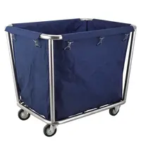 HENDI Wasgoedwagen | RVS | Afneembare Waszak | Wielen (Geremd) | 900x650x850(h)mm 