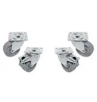 Diamond Wielenset | GASTRO LINE  | 4 Zwenkwielen (2 Geremd) 