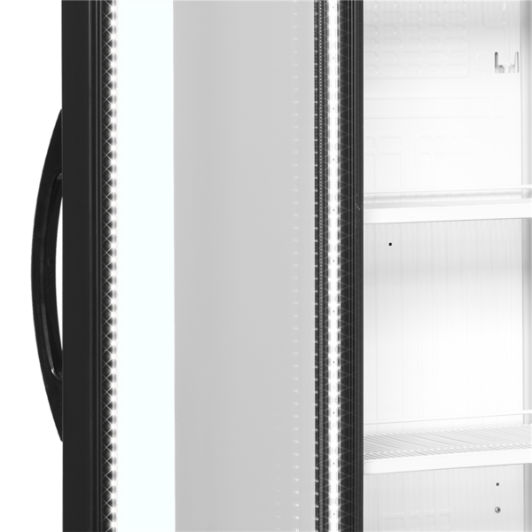 Drankenkoeling | SERIE CEV | 372L | Wit/Zwart | +2°C/+10°C | Statisch + Ventilator | Wielen | 595x640x1980(h)mm