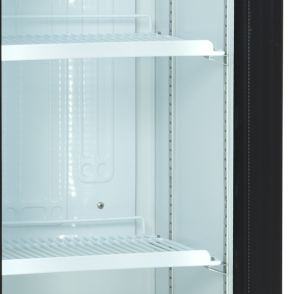 Drankenkoeling | SERIE FSC | Smal Model | 182L | Wit/Zwart | +2°C/+10°C | Statisch + Ventilator | Wielen | 435x505x2013(h)mm