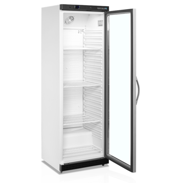 Koelkast | SERIE U | 374L | Wit/Zwart | +2°C/+10°C | Statisch + Ventilator | Wielen | 600x585x1855(h)mm