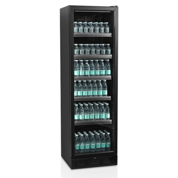 Koelkast | SERIE SCU | 387L | Zwart | +2°C/+10°C | Statisch + Ventilator | Wielen | 595x595x1990(h)mm