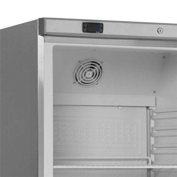 Koelkast | SERIE U | 374L | RVS | +2°C/+10°C | Statisch + Ventilator | Wielen | 600x585x1855(h)mm