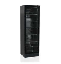 Tefcold Koelkast | SERIE SCU | 387L | Zwart | +2°C/+10°C | Statisch + Ventilator | Wielen | 595x595x1990(h)mm 