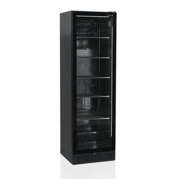 Koelkast | SERIE SCU | 387L | Zwart | +2°C/+10°C | Statisch + Ventilator | Wielen | 595x595x1990(h)mm