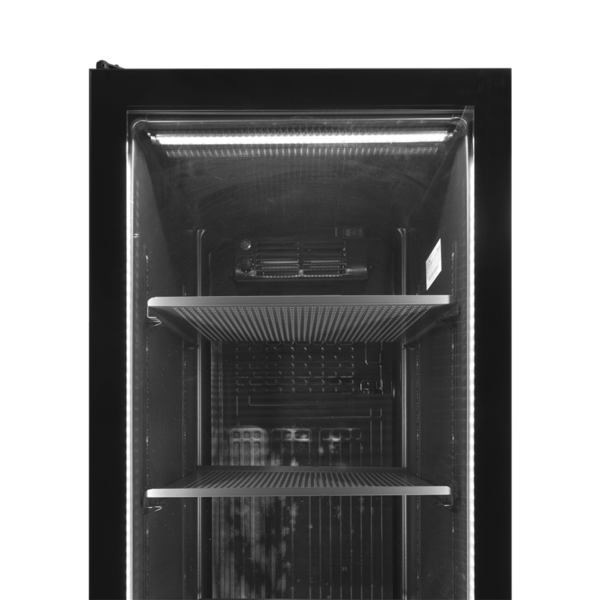 Koelkast | SERIE SCU | 387L | Zwart | +2°C/+10°C | Statisch + Ventilator | Wielen | 595x595x1990(h)mm