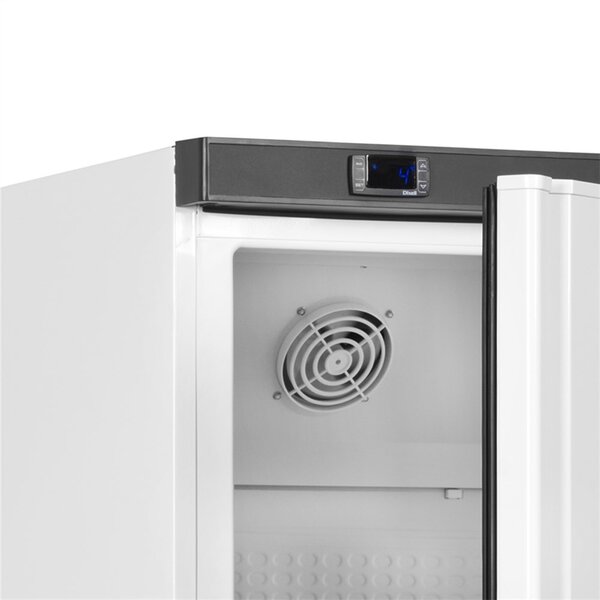 Koelkast | SERIE U | 605L (2/1 GN) | Wit/Zwart | +2°C/+10°C | Statisch + Ventilator | Wielen | 777x695x1895(h)mm