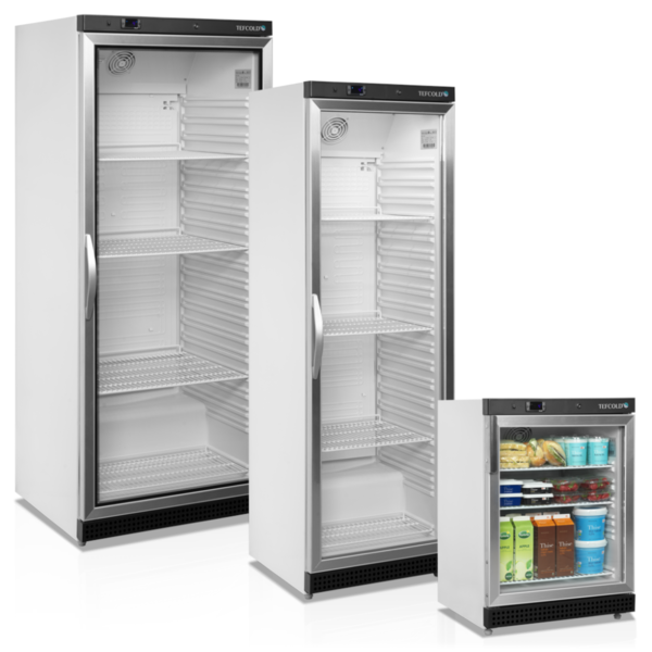 Koelkast | SERIE U | 605L (2/1 GN) | Wit/Zwart | +2°C/+10°C | Statisch + Ventilator | Wielen | 777x695x1895(h)mm