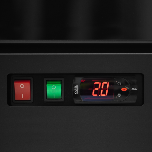 Koelkast | ATOM MAXI | 614L | Zwart | -1°C/+10°C | Geforceerd | Wielen (Geremd) | 750x710x2003(h)mm