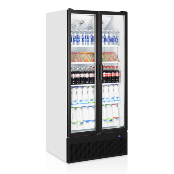 Koelkast | SERIE FS | 707L | Wit/Zwart | +2°C/+10°C | Geforceerd | Draaideuren | Wielen | 890x740x1990(h)mm