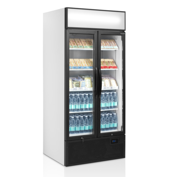 Koelkast | SERIE FSC | 707L | Wit/Zwart | +2°C/+10°C | Geforceerd | Draaideuren | Wielen | 890x740x1990(h)mm