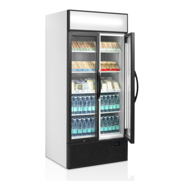 Koelkast | SERIE FSC | 707L | Wit/Zwart | +2°C/+10°C | Geforceerd | Draaideuren | Wielen | 890x740x1990(h)mm