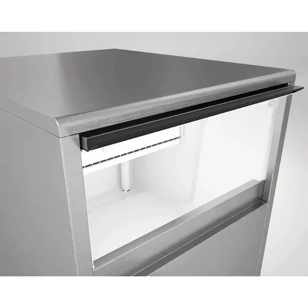 IJsblokjesmachine | U-SERIE | Volle Blokjes (18g) | 85kg/24u | Bunker 40kg | Luchtgekoeld | Afvoerpomp | 738x600x822(h)mm