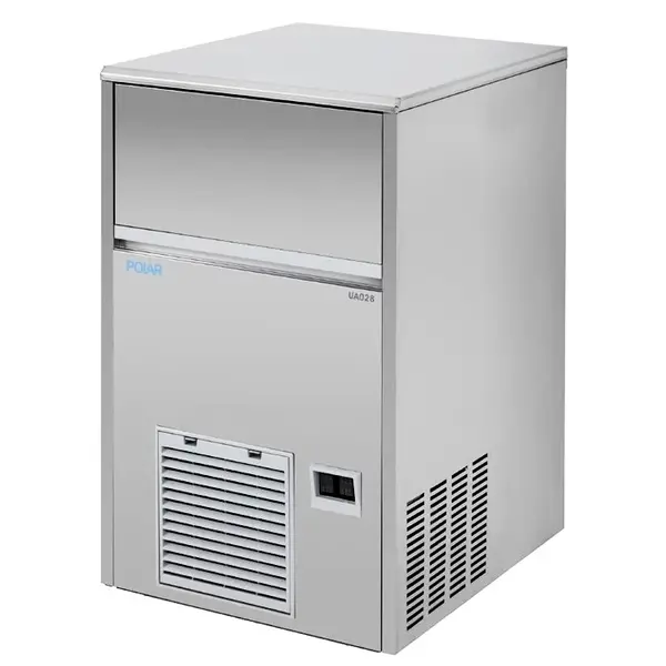 IJsblokjesmachine | U-SERIE | Volle Blokjes (18g) | 47kg/24u | Bunker 28kg | Luchtgekoeld | Afvoerpomp | 500x580x800(h)mm