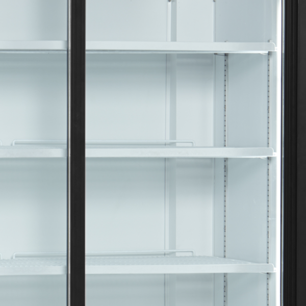 Koelkast | SERIE FSC | 967L | Wit/Zwart | +2°C/+10°C | Geforceerd | Schuifdeuren | Wielen | 1200x740x2000(h)mm