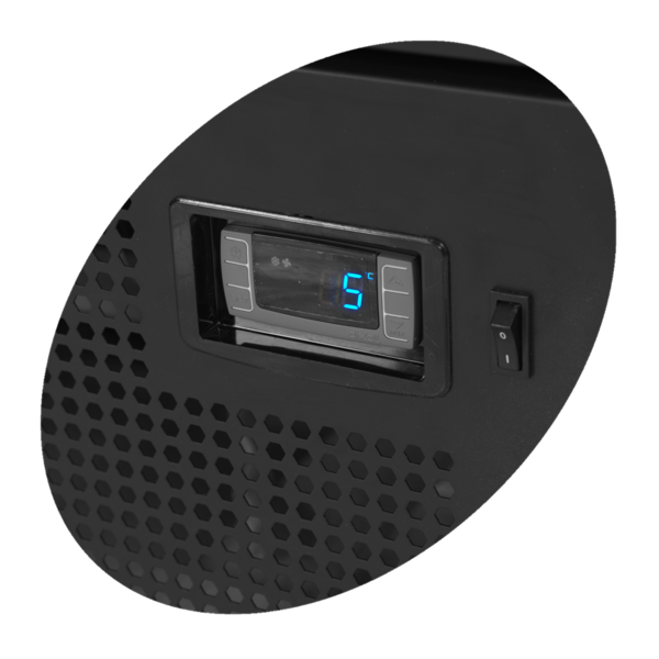 Koelkast | SERIE FS | 1329L | Wit/Zwart | +2°C/+10°C | Geforceerd | Draaideuren | Wielen (Geremd) | 1600x730x2073(h)mm