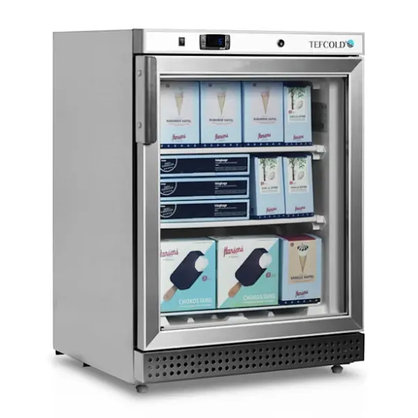 Vrieskast | SERIE U | 200L | RVS | -10°C/-24°C | Statisch | Wielen | 600x585x855(h)mm