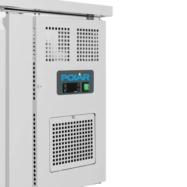Koelwerkbank | U-SERIE | 205L | 2 Glasdeuren (1/1 GN) | -1°C/+8°C | Geforceerd | Wielen (Geremd) | 1360x700x860(h)mm