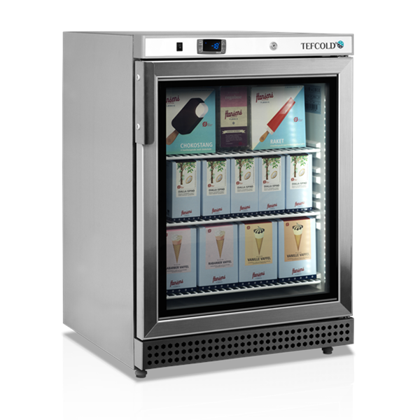 Vrieskast | SERIE U | 200L | RVS | -10°C/-24°C | Geforceerd | Wielen | 600x600x850(h)mm