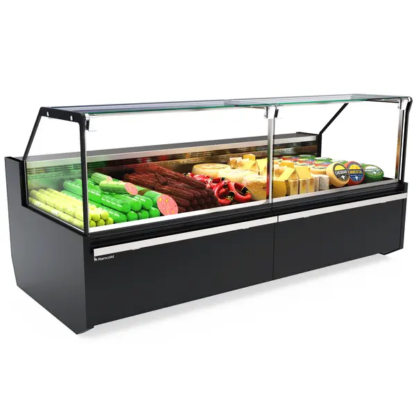 Koeltoonbank | MEROPS | Externe Koelunit (Exclusief) | Div. Kleuren/Opties | Kantelruit | Koppelbaar | Div. Breedten | Diepte 1144mm | Hoogte 1213mm