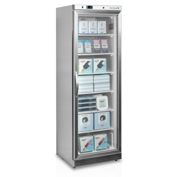 Vrieskast | SERIE U | 400L | RVS | -10°C/-24°C | Statisch + Ventilator | Wielen | 600x585x1855(h)mm