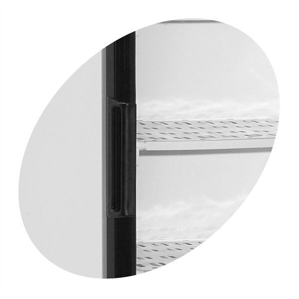 Vrieskast | SERIE UFSC | 300L | Wit/Zwart | -14°C/-24°C | Statisch | Wielen | 595x640x1840(h)mm