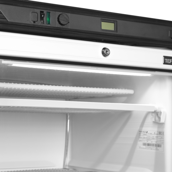 Vrieskast | SERIE UFFS | 300L | Wit/Zwart | -14°C/-24°C | Statisch | Wielen | 595x640x1840(h)mm