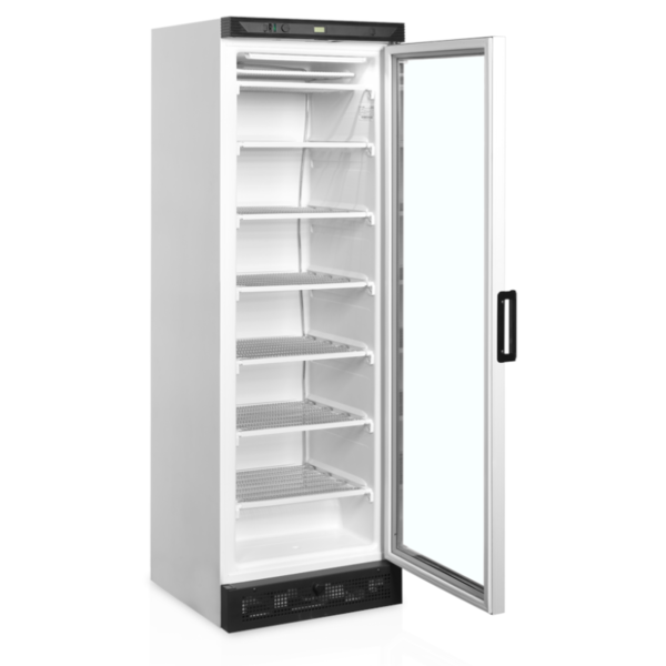 Vrieskast | SERIE UFFS | 300L | Wit/Zwart | -14°C/-24°C | Statisch | Wielen | 595x640x1840(h)mm