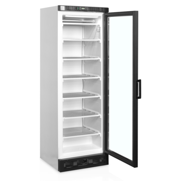 Vrieskast | SERIE UFSC | 300L | Wit/Zwart | -14°C/-24°C | Statisch | Wielen | 595x640x1840(h)mm