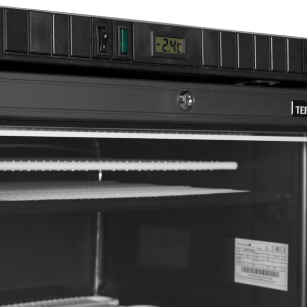 Vrieskast | SERIE UFSC | 300L | Zwart | -14°C/-24°C | Statisch | Wielen | 595x640x1840(h)mm