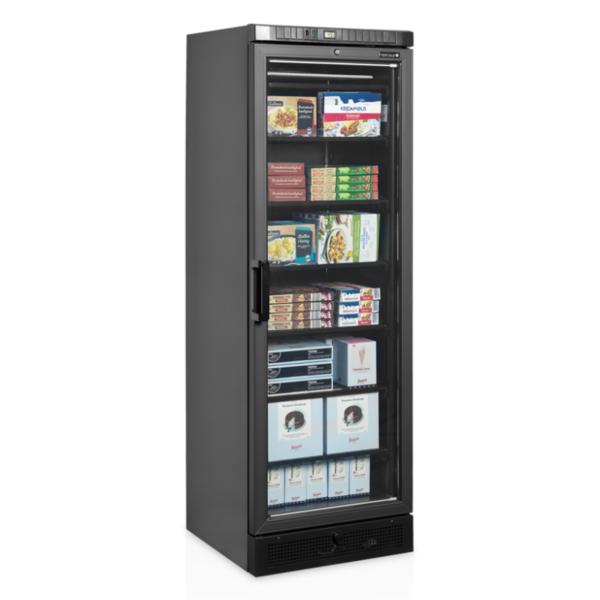 Vrieskast | SERIE UFSC | 300L | Zwart | -14°C/-24°C | Statisch | Wielen | 595x640x1840(h)mm