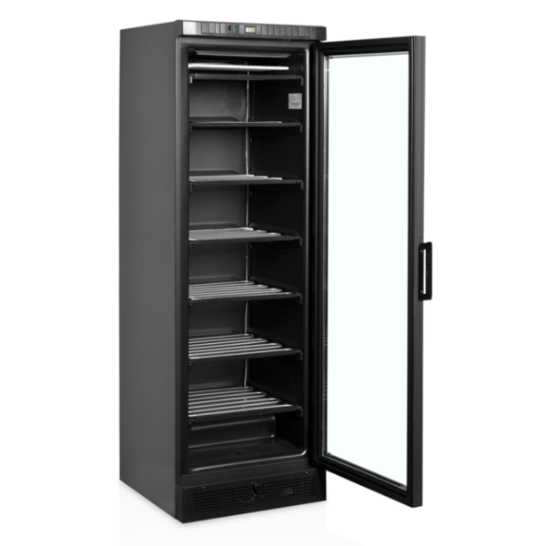 Vrieskast | SERIE UFSC | 300L | Zwart | -14°C/-24°C | Statisch | Wielen | 595x640x1840(h)mm