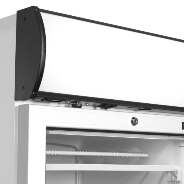 Vrieskast | SERIE UFFS | 300L | Wit/Zwart | -14°C/-24°C | Statisch | Wielen | 595x640x1980(h)mm