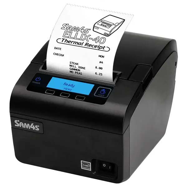 Bonprinter | ELLIX40 | Zwart | Thermisch | 270mm/sec | Bonrol 58/80mm | Ethernet | 144x195x137(h)mm