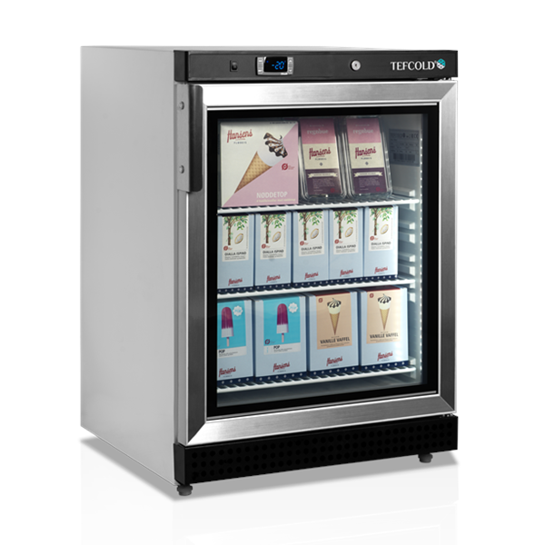 Vrieskast | SERIE U | 200L | Wit/Zwart | -10°C/-24°C | Geforceerd | Wielen | 600x600x850(h)mm