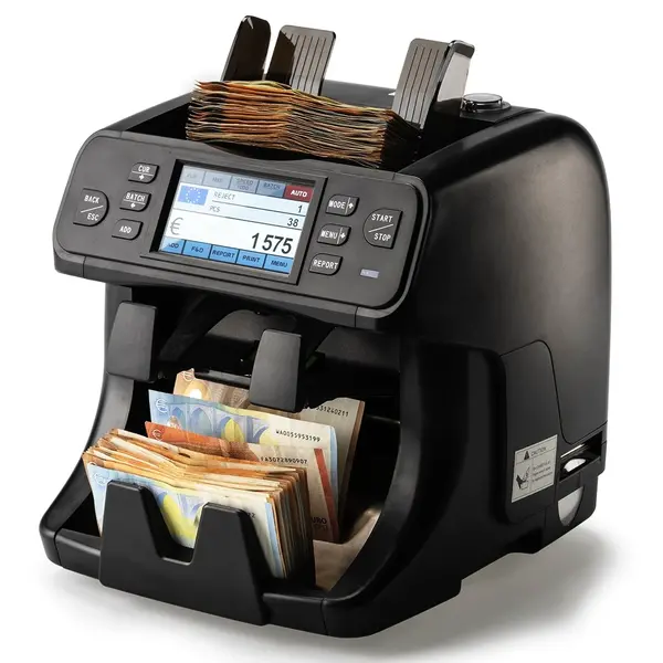 Biljettelmachine | SH-08C | 1500/min. | Invoer 1000 / Opvang 200 Biljetten | Valsgelddetectie (ECB-Gecertificeerd) | 250x265x285(h)mm