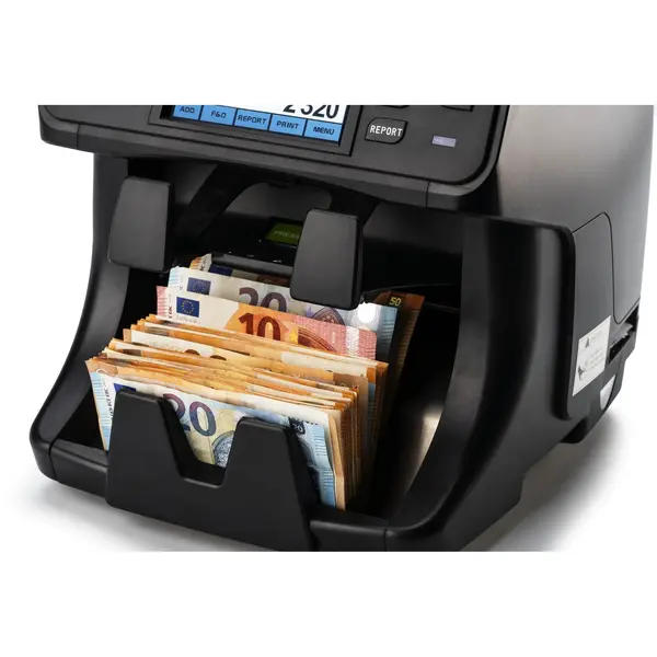 Biljettelmachine | SH-08C | 1500/min. | Invoer 1000 / Opvang 200 Biljetten | Valsgelddetectie (ECB-Gecertificeerd) | 250x265x285(h)mm