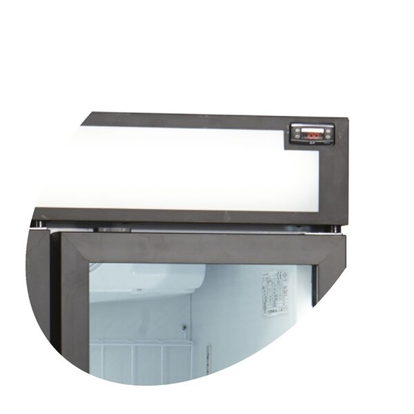 Vrieskast | SERIE UFSC | 1252L | Wit/Zwart | -18°C/-23°C | Geforceerd | Draaideuren | Wielen (Geremd) | 1600x762x2073(h)mm