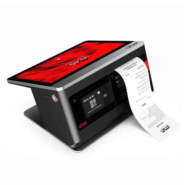 Kassa | FALCON 1 | Touchscreen | 10.1"/2.4" Displays | Bonprinter 80mm | 248x199x135(h)mm