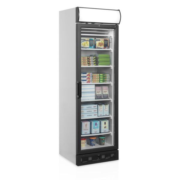 Vrieskast | SERIE UFSC | 300L | Wit/Zwart | -14°C/-24°C | Statisch | Wielen | 595x640x1980(h)mm