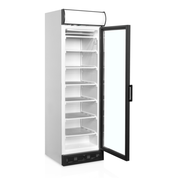 Vrieskast | SERIE UFSC | 300L | Wit/Zwart | -14°C/-24°C | Statisch | Wielen | 595x640x1980(h)mm