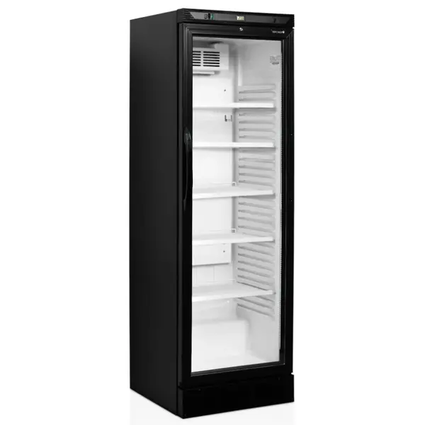 Drankenkoeling | SERIE CEV | 372L | Zwart | +2°C/+10°C | Statisch + Ventilator | Wielen | 595x640x1840(h)mm