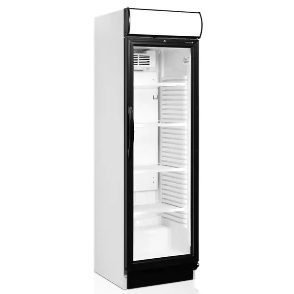 Drankenkoeling | SERIE CEV | 372L | Wit/Zwart | +2°C/+10°C | Statisch + Ventilator | Wielen | 595x640x1980(h)mm