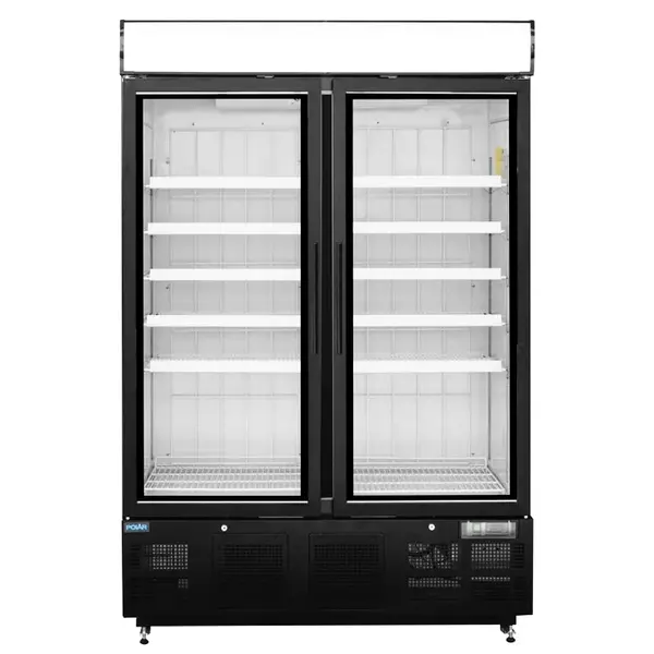 Vrieskast | G-SERIE | 920L | Zwart | -18°C/-22°C | Statisch + Ventilator | Draaideuren | Wielen | 1370x720x2022(h)mm