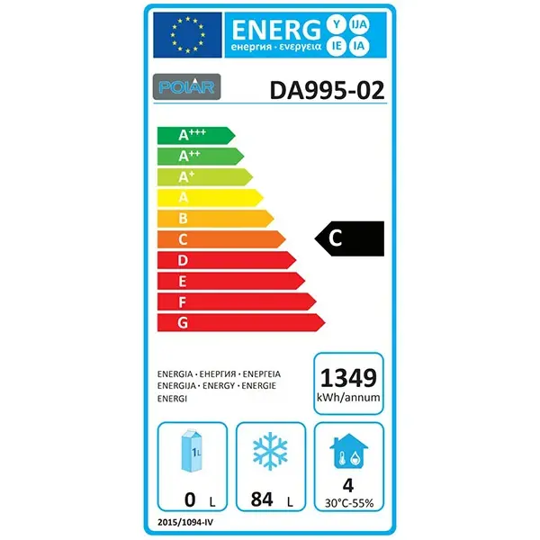 Koel-/Vrieswerkbank | U-SERIE | Laag Model | 116L | 1 Lade (3x 1/1 GN) | -10°C/-20°C & -2°C/+10°C | Geforceerd | Wielen (Geremd) | 1230x700x605(h)mm