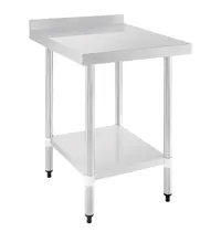 Vogue Werktafel | RVS | Bodemschap | Achteropstand | Zelfmontage | 1500x700x900/960(h)mm 