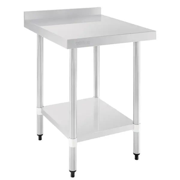 Werktafel | RVS | Bodemschap | Achteropstand | Zelfmontage | 1500x700x900/960(h)mm