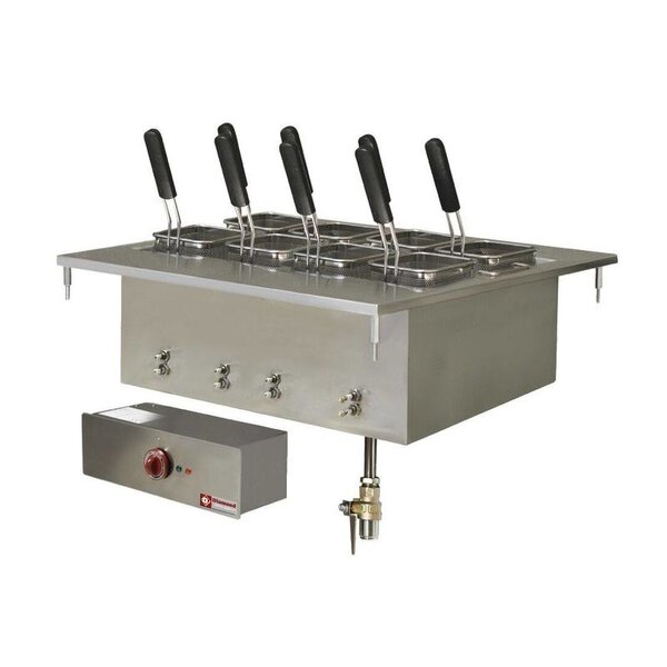 Inbouw Pastakoker | OUTLETMODEL | Elektrisch | 40L | Aftapkraan | 9kW | 700x600mm