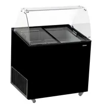 CombiSteel Schepijsvitrine | CORSICA | Energiezuinig | 231L | 6x 5L | -14°C/-24°C | Statisch | Gekoelde Reserve | Wielen | 909x644x1229(h)mm 