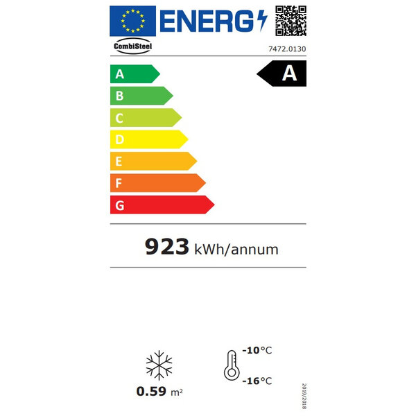 Schepijsvitrine | JAVA | Energiezuinig | 355L | 8x 5L | -14°C/-24°C | Statisch | Gekoelde Reserve | Wielen | 1184x727x1229(h)mm